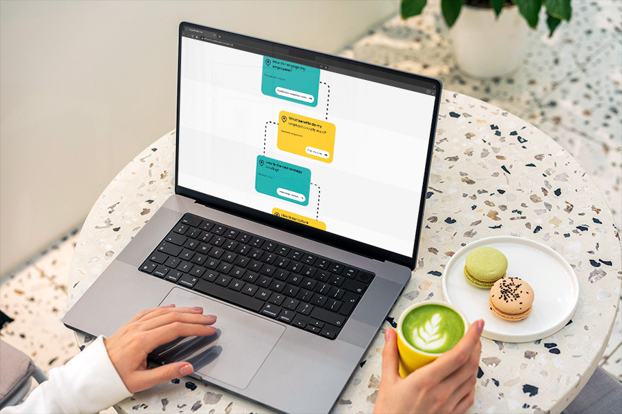 Webconcept voor de oplossingen van Effectory