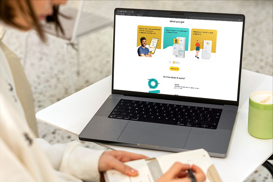Webconcept voor een contentpagina van Effectory