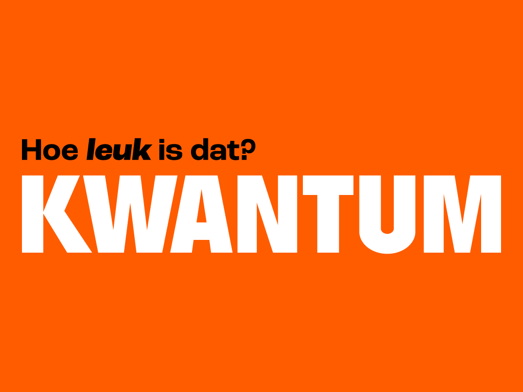 Logo van Kwantum — Hoe leuk is dat?